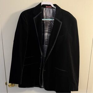 Robert Graham Black Velvet Men’s Blazer Jacket (Size 48)